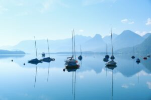 lake, lake wolfgang, salzkammergut